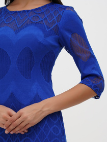 Сукня міні Sassofono модель A271-SC-1939_синий Сукня міні Sassofono модель A271-SC-1939_синий Фото