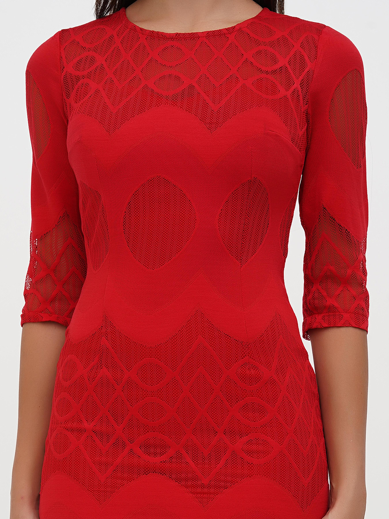 Платье мини Sassofono модель A271-SC-1939_красный Фото