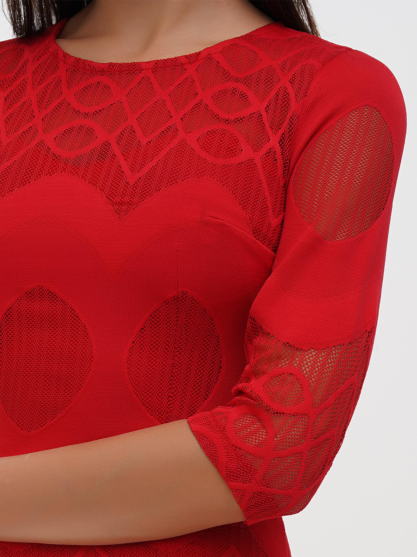 Платье мини Sassofono модель A271-SC-1939_красный Фото