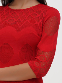 Платье мини Sassofono модель A271-SC-1939_красный Фото