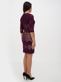 Платье мини Sassofono модель A271-SC-1939_фиолетовый Фото