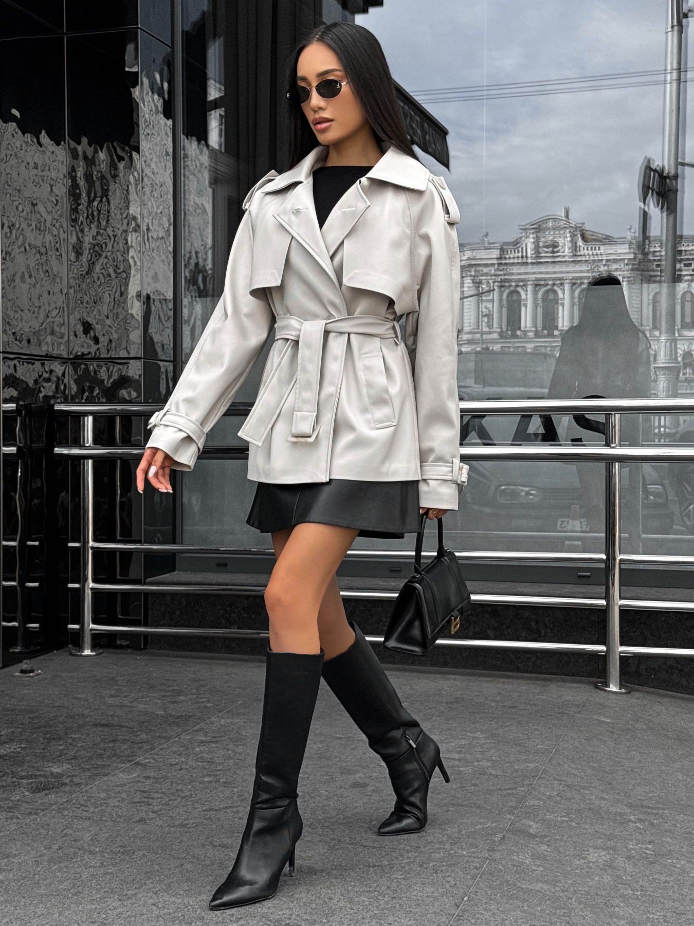 Тренч Jadone Fashion модель Tally_bilosir Фото