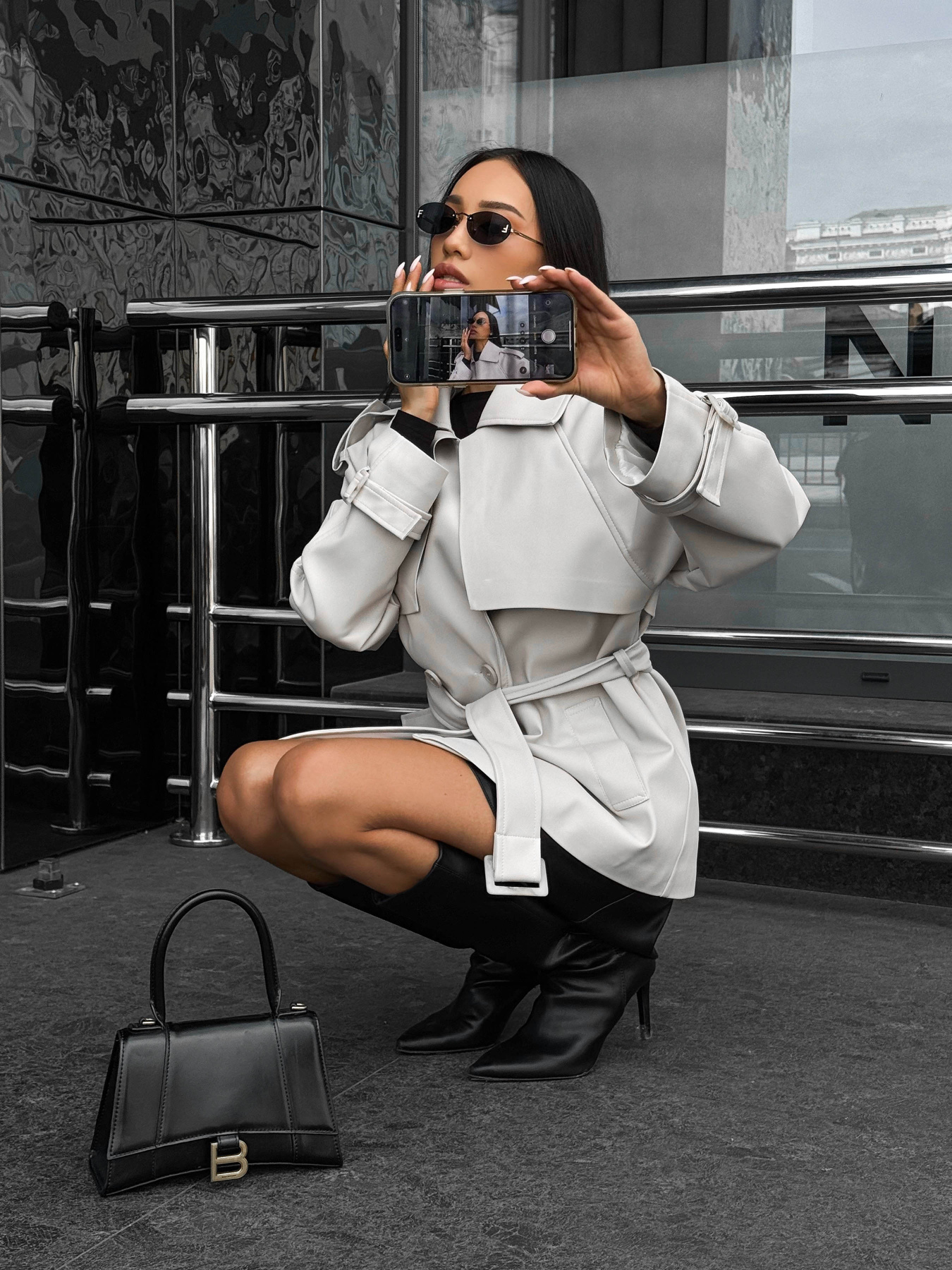 Тренч Jadone Fashion модель Tally_bilosir Фото