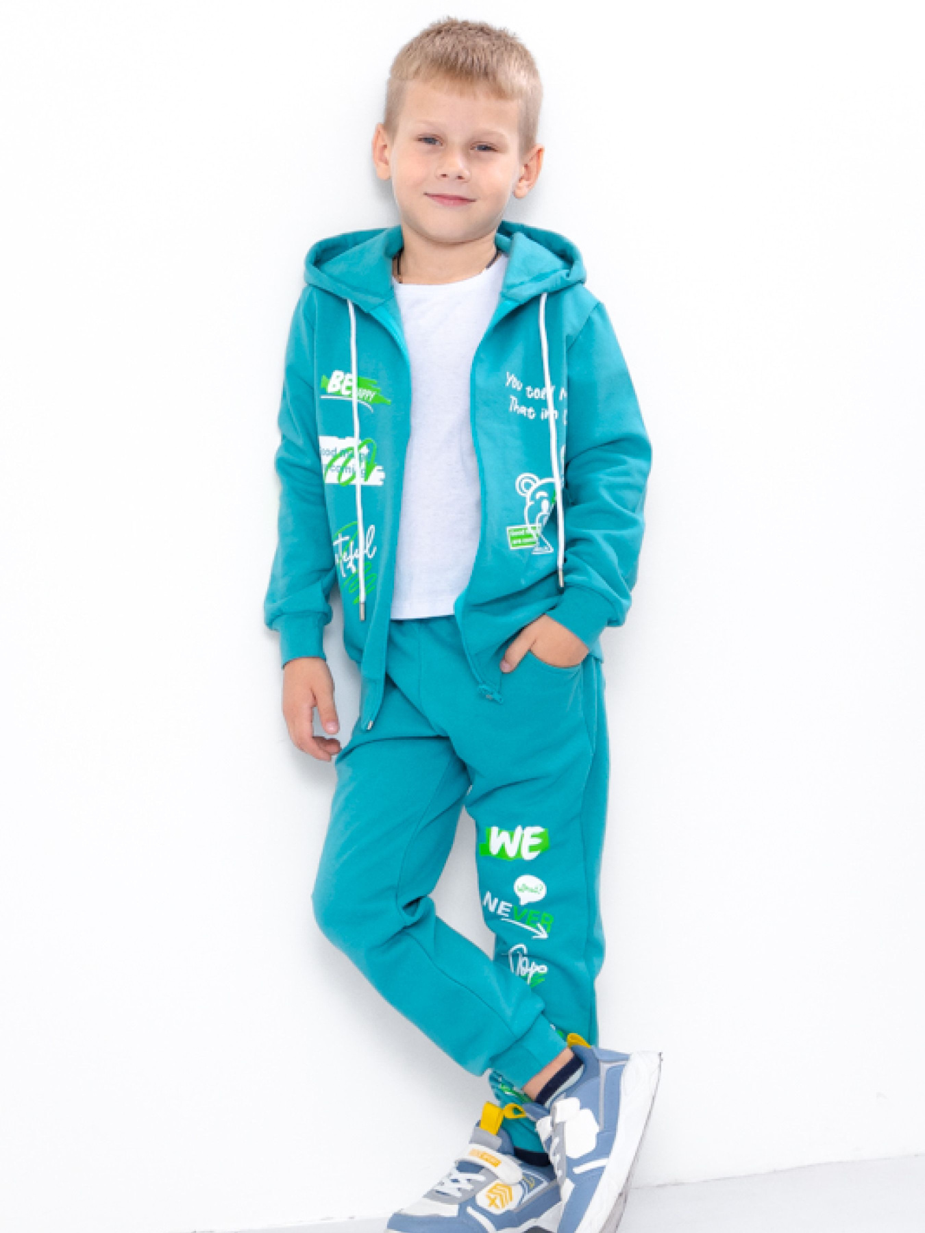 Спортивный костюм Носи своє модель 6018-023-33-2-bryuzovij-nefrit-bear Фото