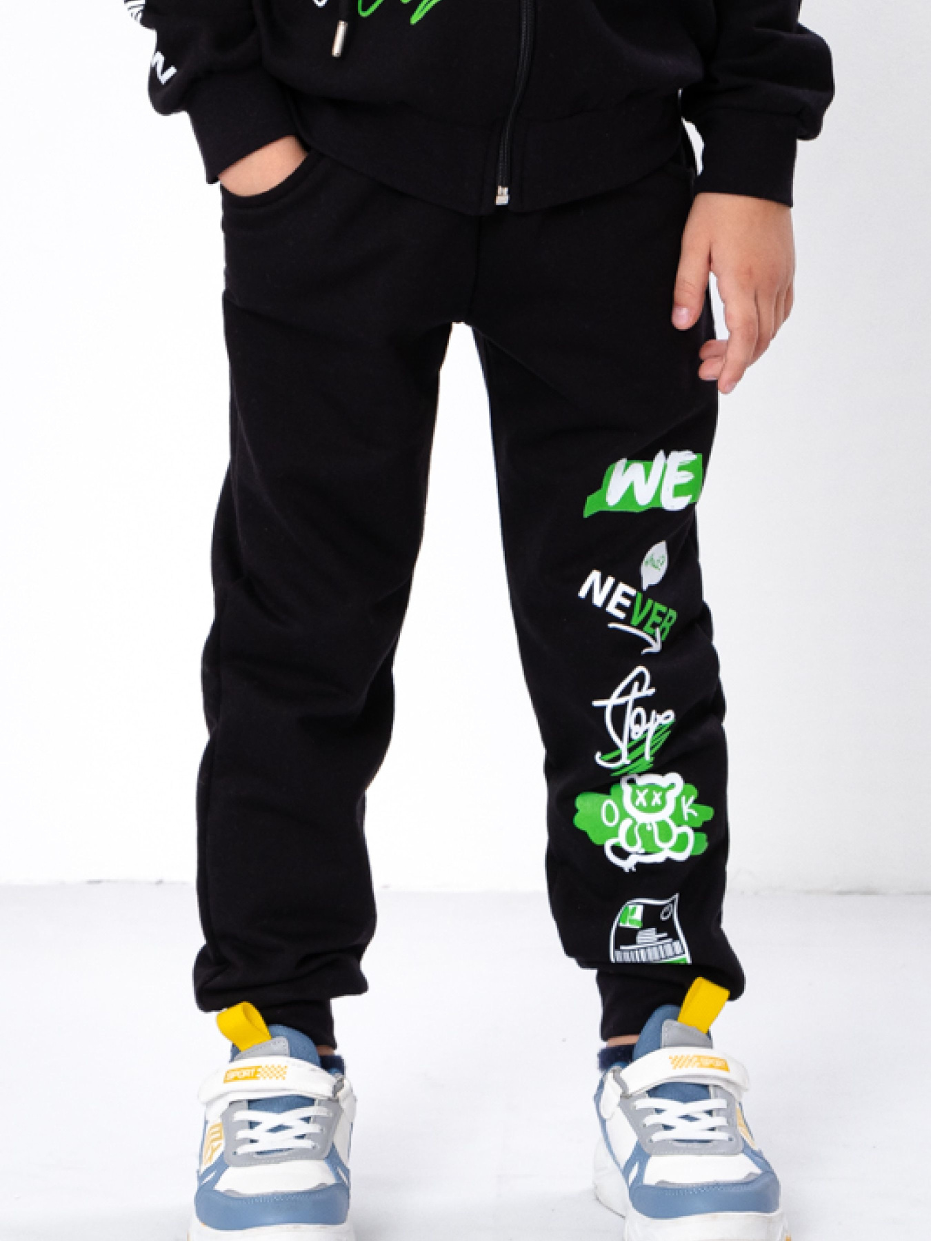 Спортивный костюм Носи своє модель 6018-023-33-2-chornij-bear Фото