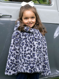 Шуба Rachel Riley Leopard Faux Fur модель GCT117NAABM Фото