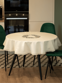 Вишита скатертина кругла Едельвіка модель 143-19-00 Фото