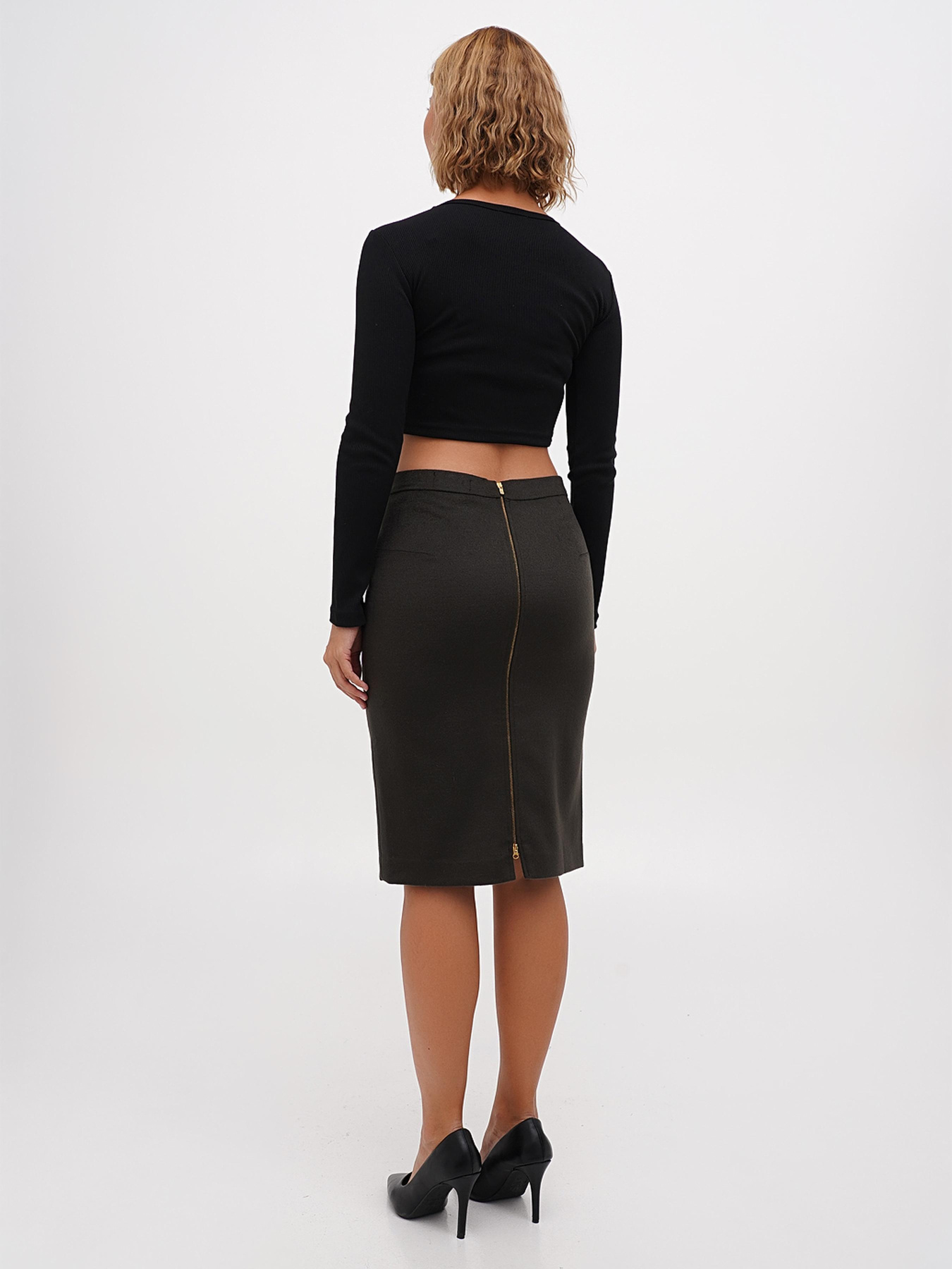 Спідниця міні Sassofono модель A271-SC-1927_зеленый Фото