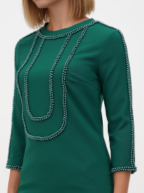 Платье мини Sassofono модель A271-SC-1925_зеленый Фото