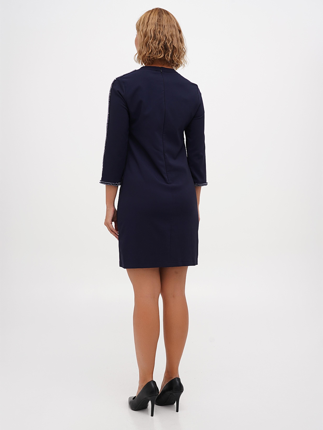 Платье мини Sassofono модель A271-SC-1925_синий Фото