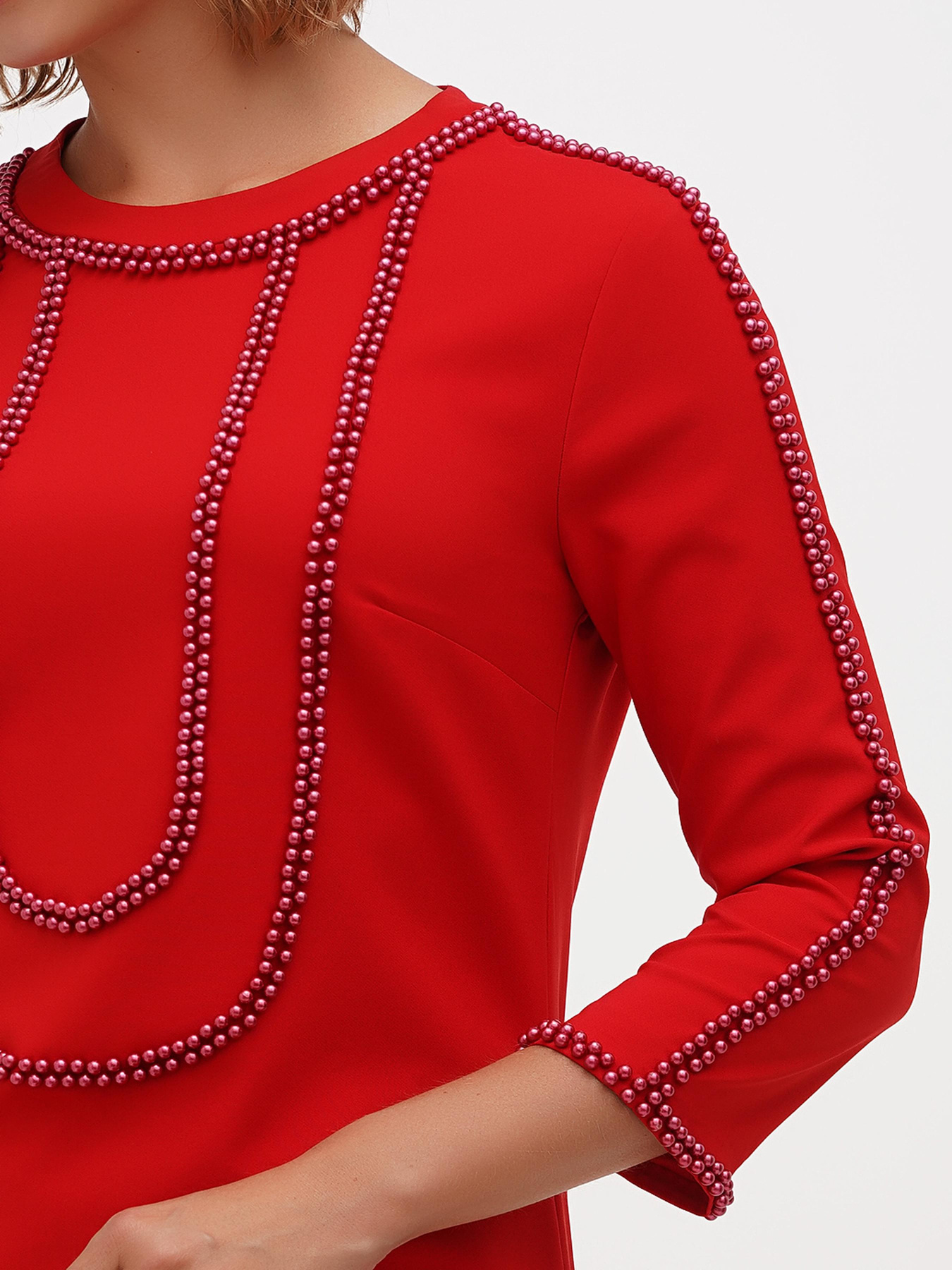 Платье мини Sassofono модель A271-SC-1925_красный Фото