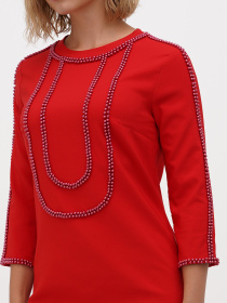 Сукня міні Sassofono модель A271-SC-1925_красный Фото