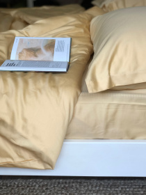 Комплект постільної білизни класичний золотий Cozy модель 8047642 Фото