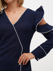 Сукня міді Sassofono модель A271-SC-3475_синий Фото