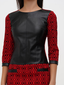 Платье мини Sassofono модель A271-SC-3465_красный Фото