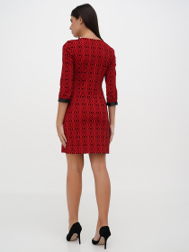 Платье мини Sassofono модель A271-SC-3465_красный Фото