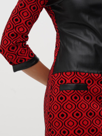 Платье мини Sassofono модель A271-SC-3465_красный Фото