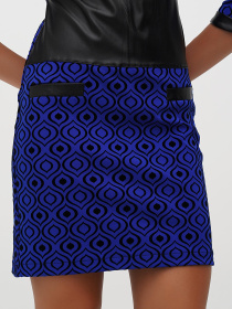 Платье мини Sassofono модель A271-SC-3465_голубой Фото