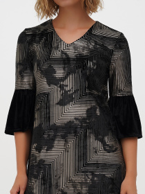 Платье миди Sassofono модель A271-SC-1909_золотой Фото