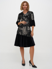 Платье миди Sassofono модель A271-SC-1909_золотой Фото