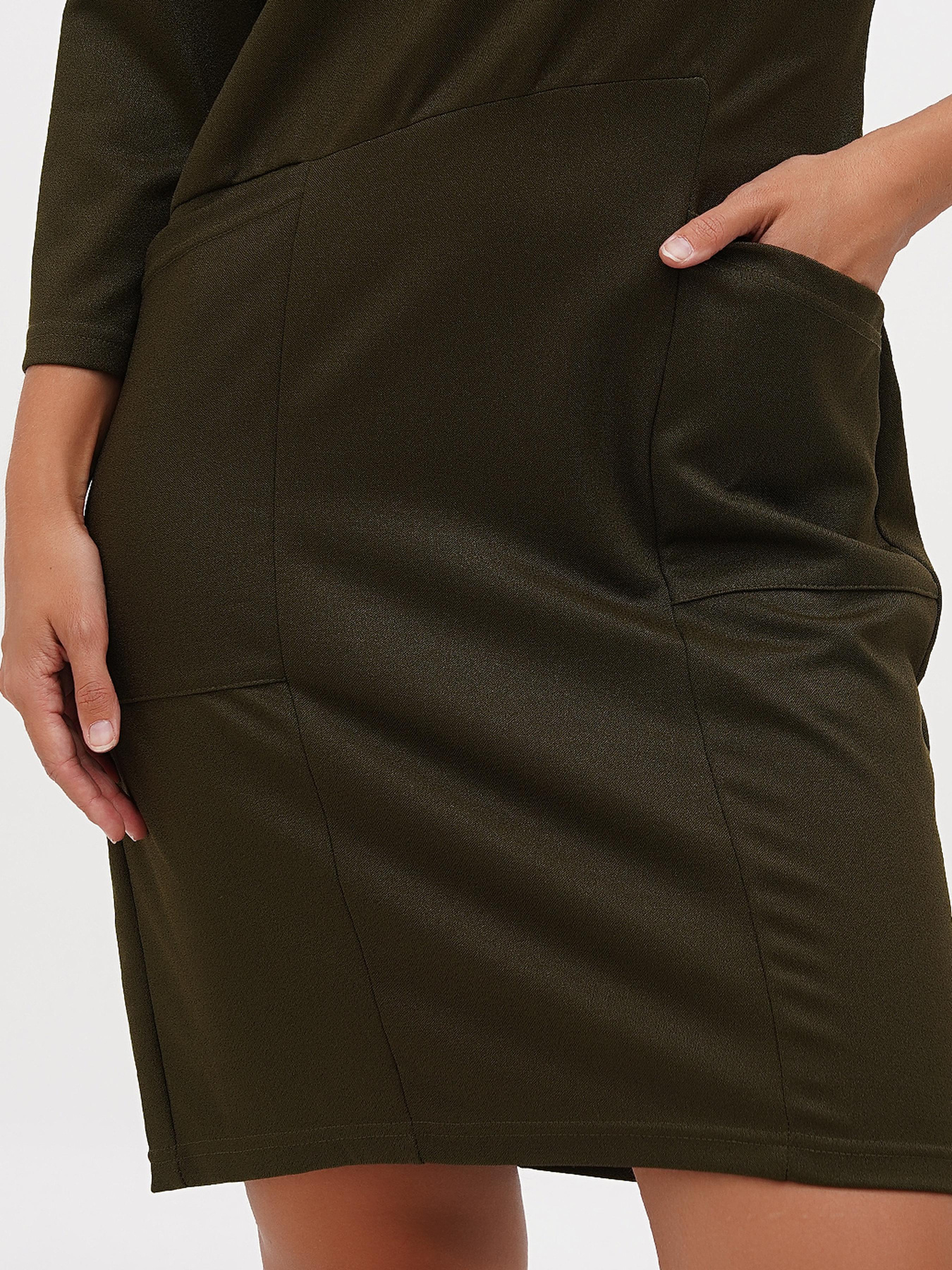 Сукня міні Sassofono модель A271-SC-3446_хаки Фото