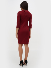 Сукня міні Sassofono модель A271-SC-3446_бордовый Фото