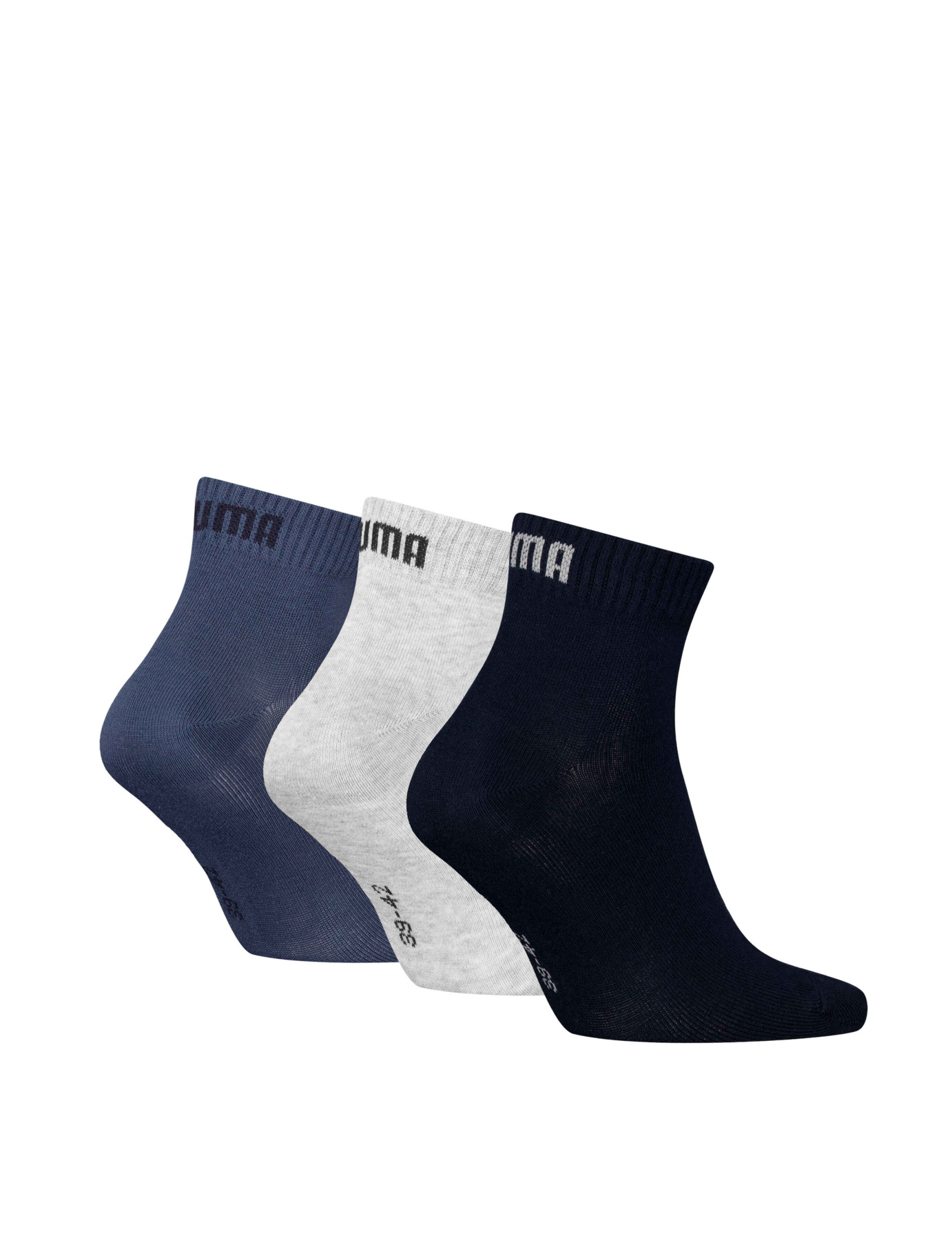 Набор носков PUMA Unisex Quarter Plain 3p модель 938589 Фото