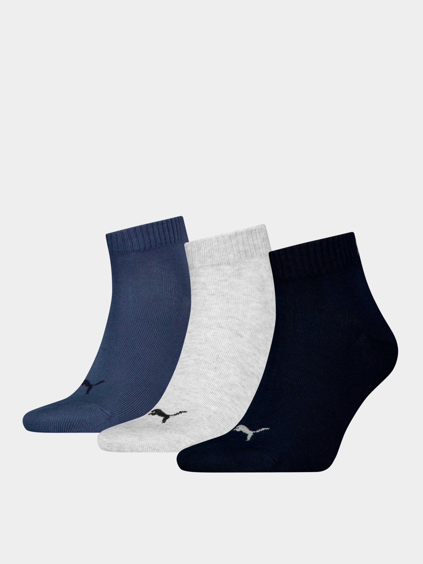 Набор носков PUMA Unisex Quarter Plain 3p модель 938589 Фото