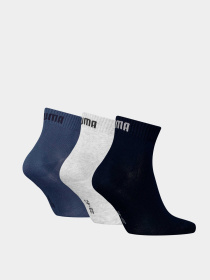 Набор носков PUMA Unisex Quarter Plain 3p модель 938589 Фото