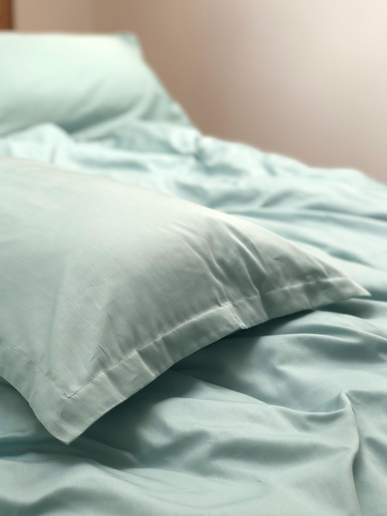 Комплект постільної білизни класичний м'ятний Cozy модель 7828859 Фото