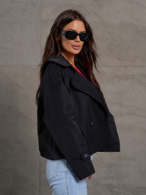 Тренч ISSA Plus модель 14881_черный Фото