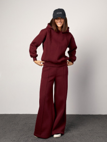 Костюм ISSA Plus модель 14863_бордовый Фото