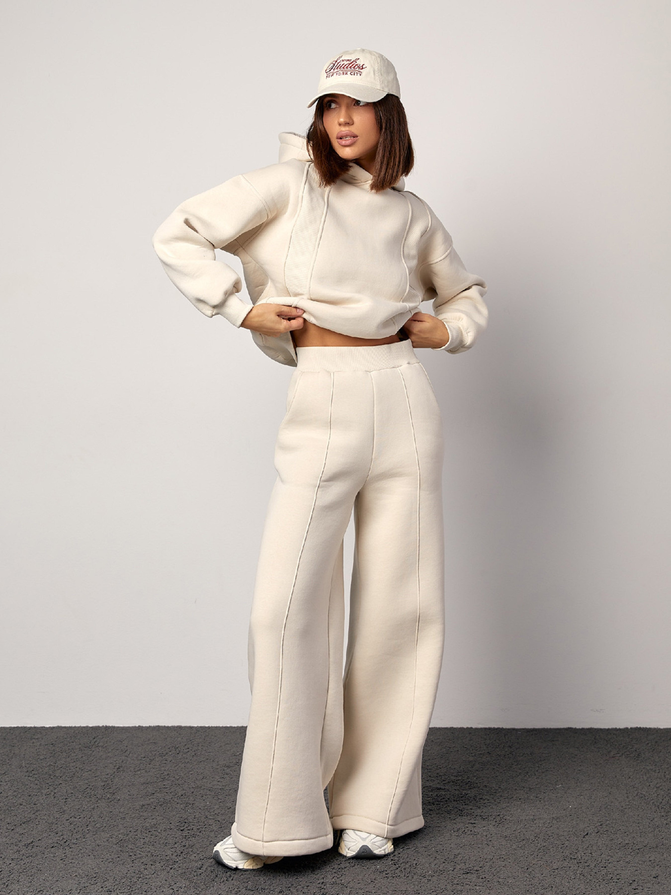 Повсякденний костюм ISSA Plus модель 14863_молочный Повсякденний костюм ISSA Plus модель 14863_молочный Фото