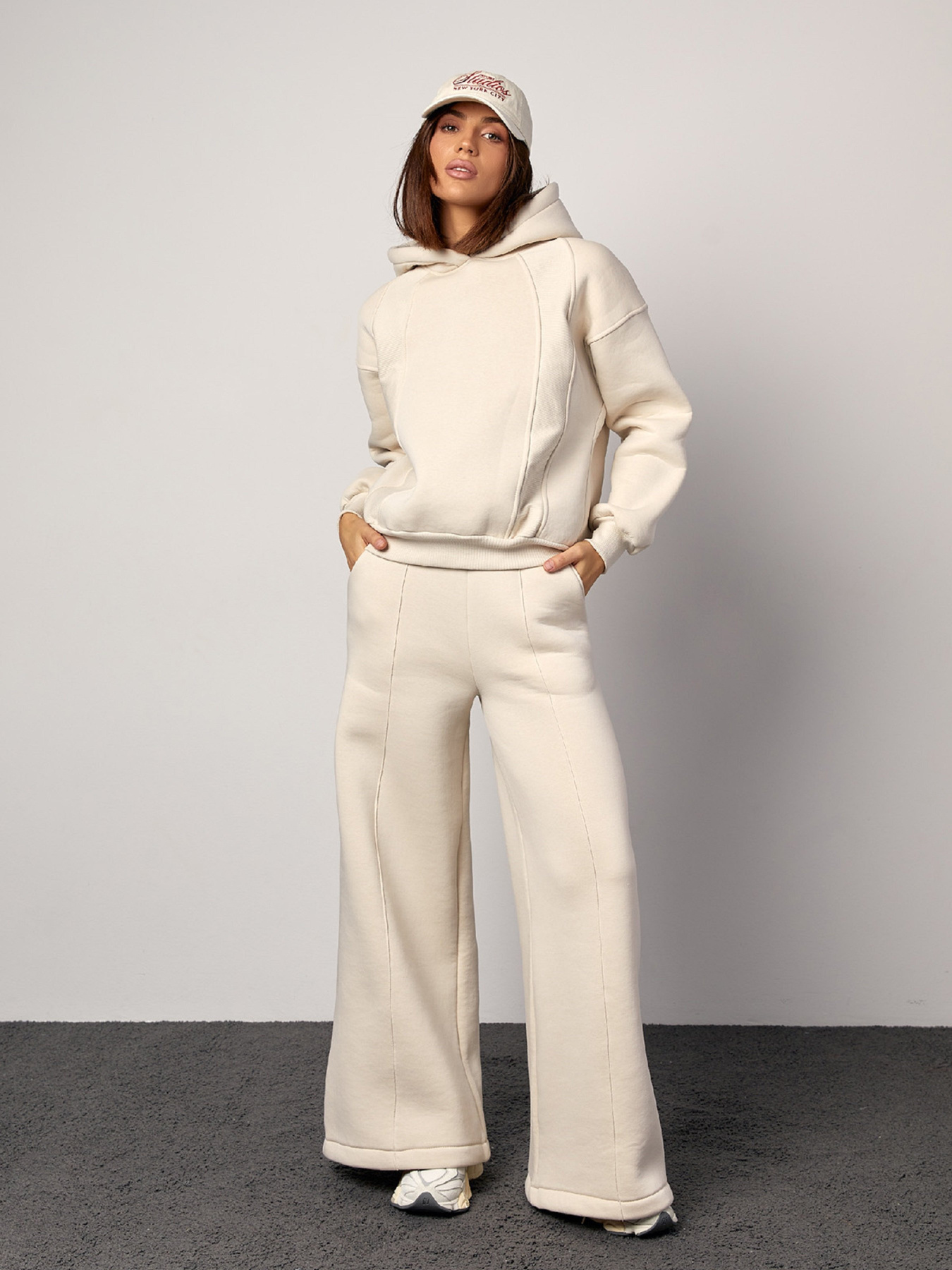 Повсякденний костюм ISSA Plus модель 14863_молочный Повсякденний костюм ISSA Plus модель 14863_молочный Фото