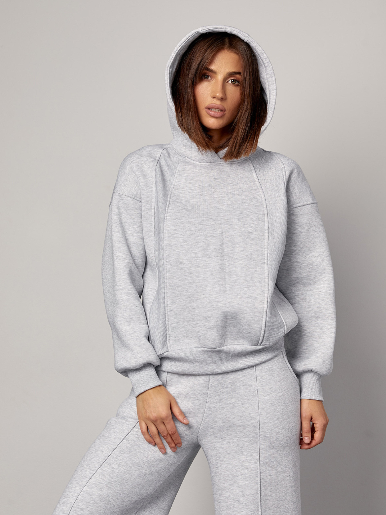 Повседневный костюм ISSA Plus модель 14863_светло_серый Фото