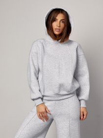 Повседневный костюм ISSA Plus модель 14863_светло_серый Фото