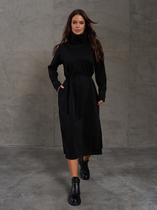 Платье миди ISSA Plus модель 14864_черный Фото