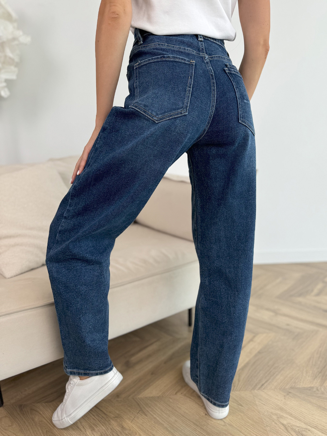 Бойфренди ISSA Plus модель WN20-685_синий Бойфренди ISSA Plus модель WN20-685_синий Фото