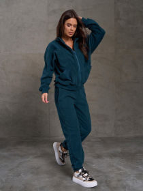 Повседневный костюм ISSA Plus модель 14866_зеленый Фото