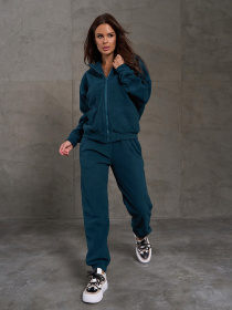 Повседневный костюм ISSA Plus модель 14866_зеленый Фото