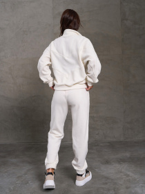 Повседневный костюм ISSA Plus модель 14866_молочный Фото