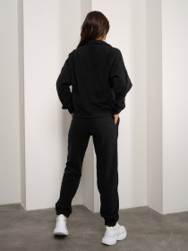 Повседневный костюм ISSA Plus модель 14866_черный Повседневный костюм ISSA Plus модель 14866_черный Фото