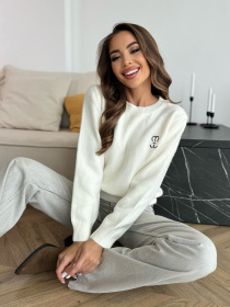 Джемпер ISSA Plus модель WN20-667_молочный Фото