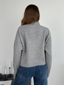 Свитер ISSA Plus модель WN20-670_серый Фото