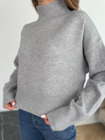 Свитер ISSA Plus модель WN20-670_серый Фото