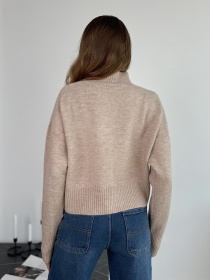 Свитер ISSA Plus модель WN20-670_бежевый Фото