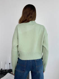 Свитер ISSA Plus модель WN20-670_мятный Фото