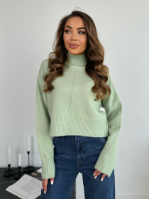 Свитер ISSA Plus модель WN20-670_мятный Фото