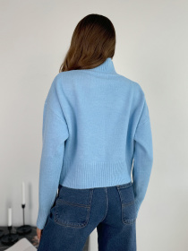 Свитер ISSA Plus модель WN20-670_голубой Фото