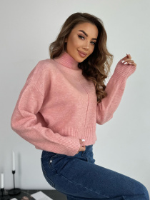 Светр ISSA Plus модель WN20-670_розовый Фото